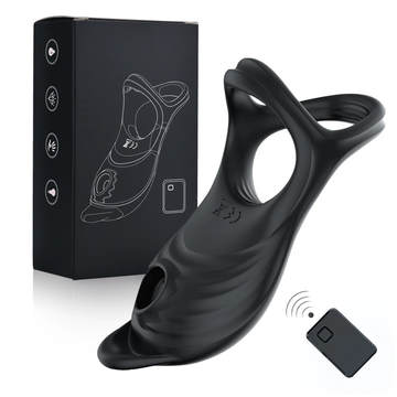 Wireless Remote Control Cockring Vibrator / Comfortable Male Triple Penis Ring / Adult Sex Toys - EVE's SECRETS